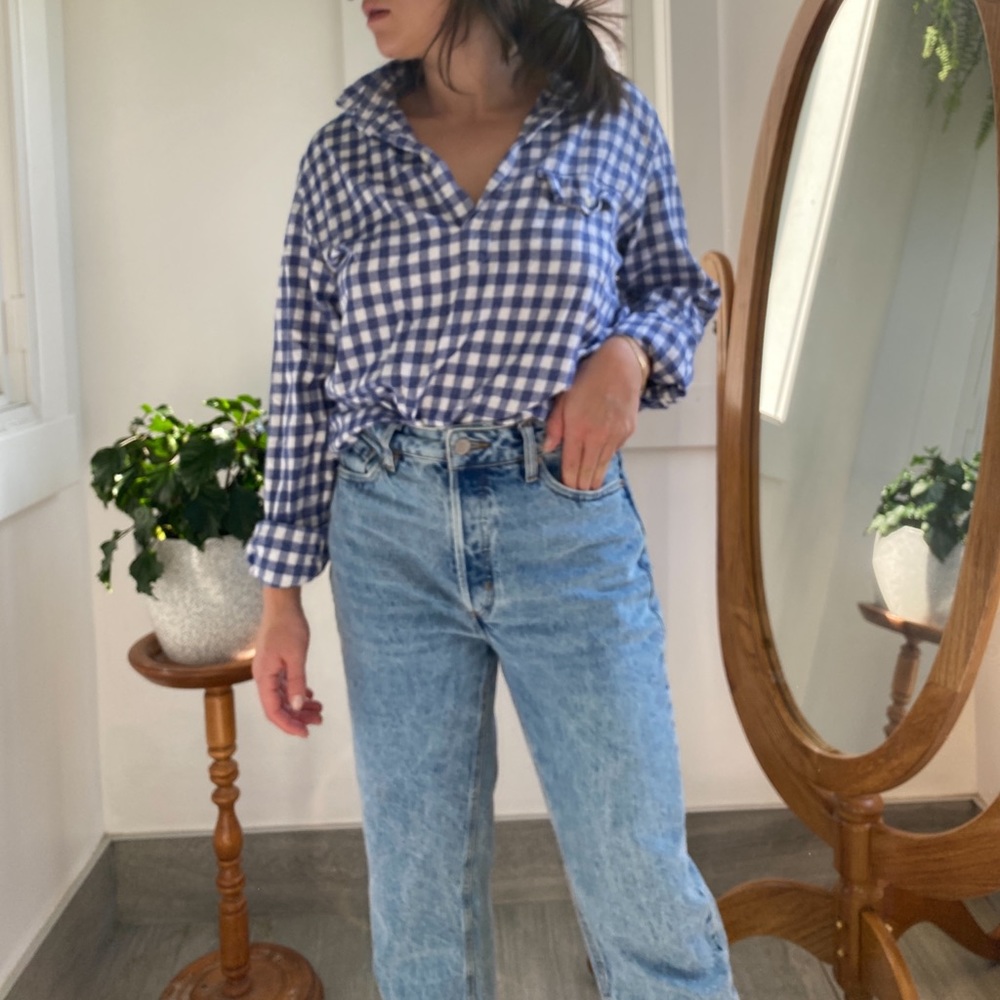 J Crew flannel top